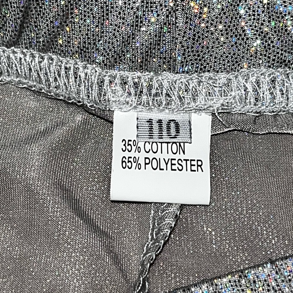 NWOT! Sparkly Silver Kids Girl’s Flared Bottoms Sz 4-5 - Picture 8 of 8